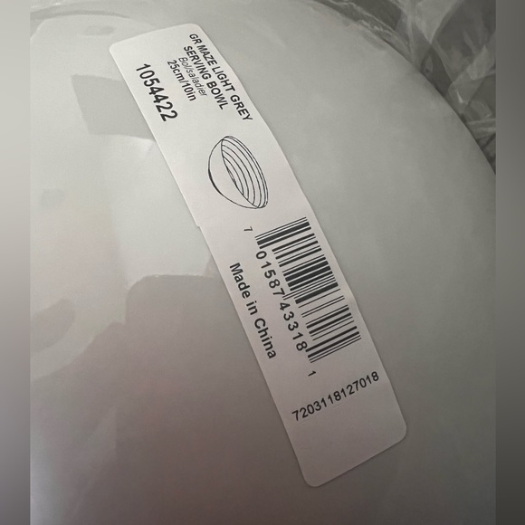 Gordon Ramsay Maze Light Grey Serving Bowl - Picture 5 of 8